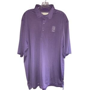 TPC Sawgrass Donald Ross Men XL Polo Purple Short Sleeve Shirt